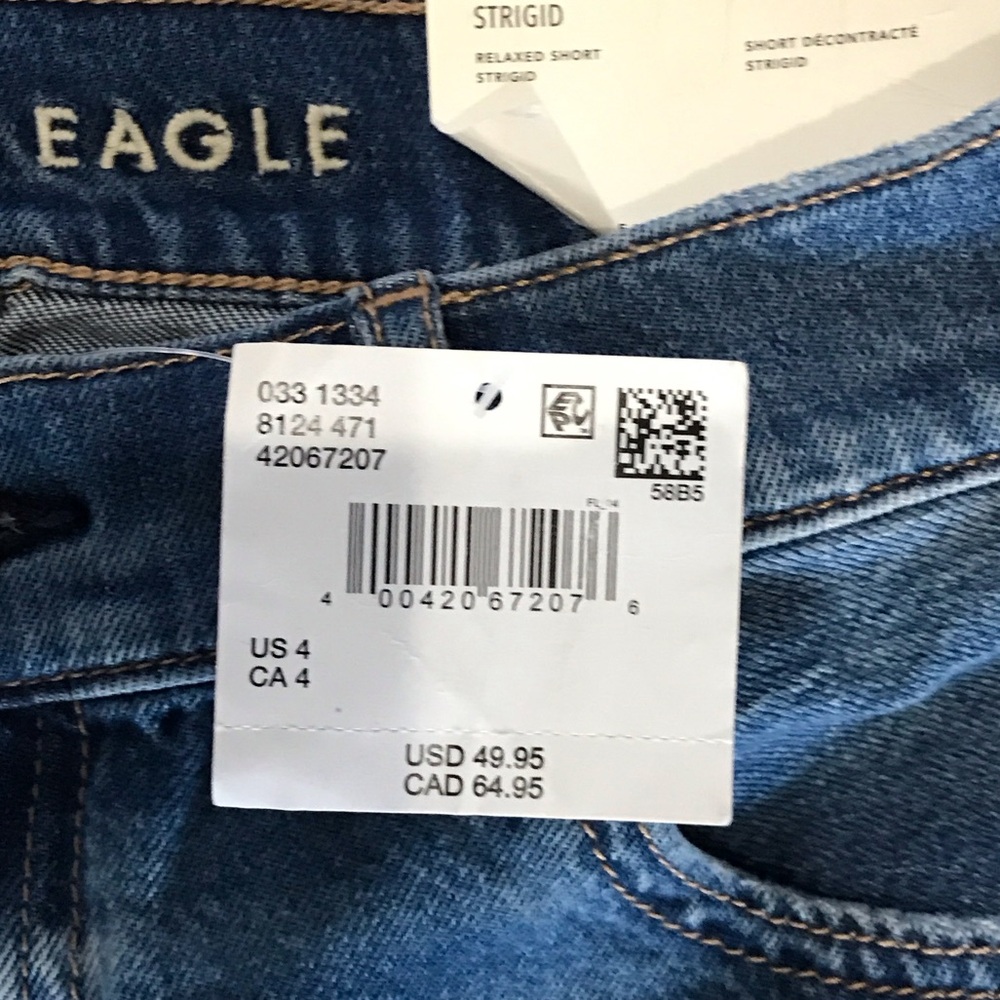 American Eagle Outfitters Women's Classic Blue Jean Shorts - Picture 2 of 4